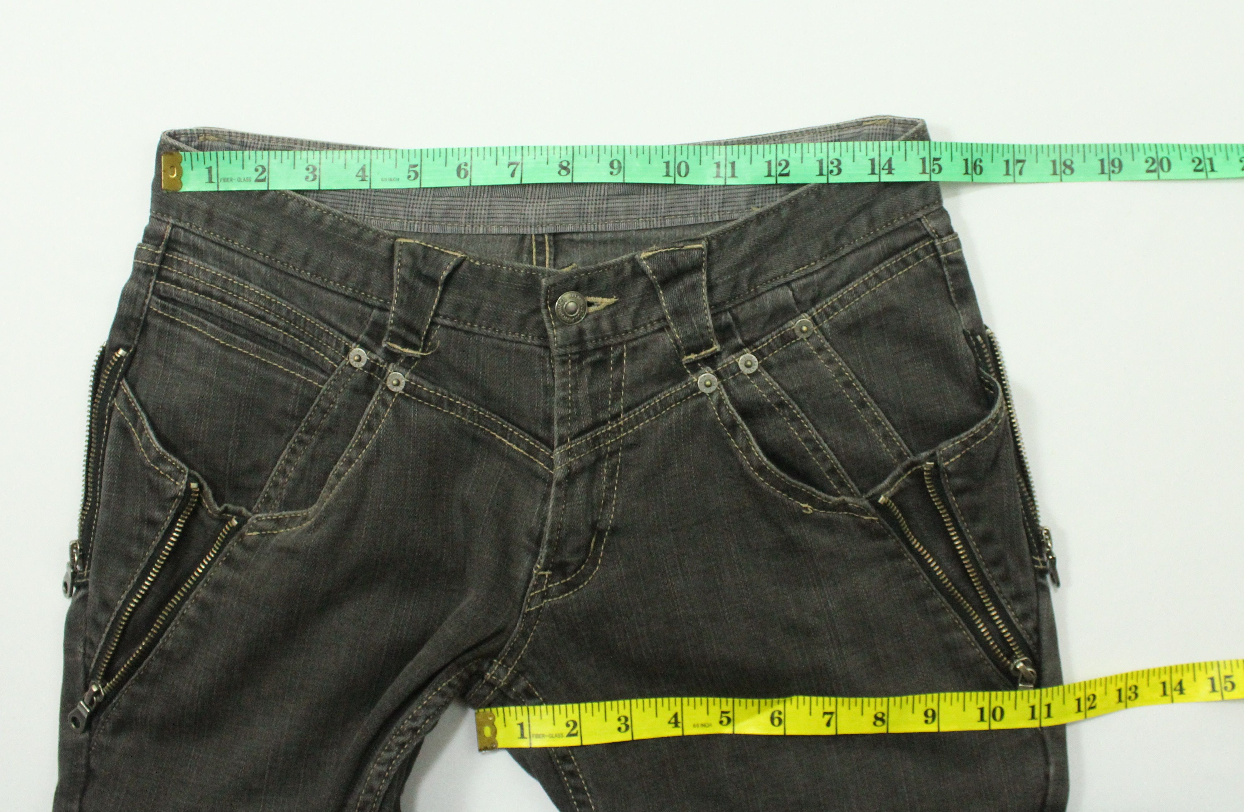 PPFM PPFM Denim Stretchy Multi Zippers Pockets Size US 30 / EU 46 - 21 Thumbnail