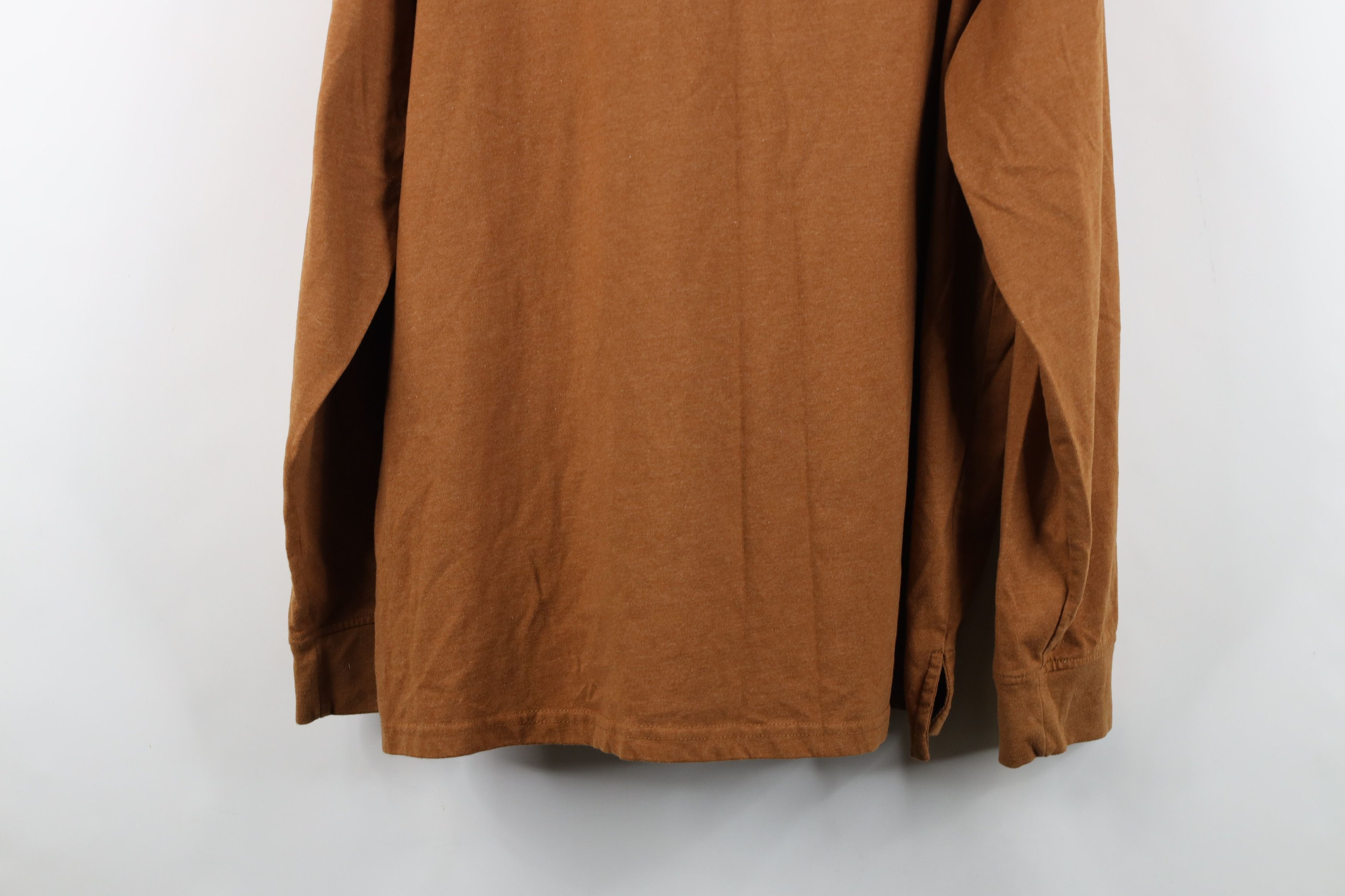 Woolrich Woolen Mills Vintage Woolrich Blank Cotton Long Sleeve Pocket T-Shirt Size US XL / EU 56 / 4 - 13 Thumbnail