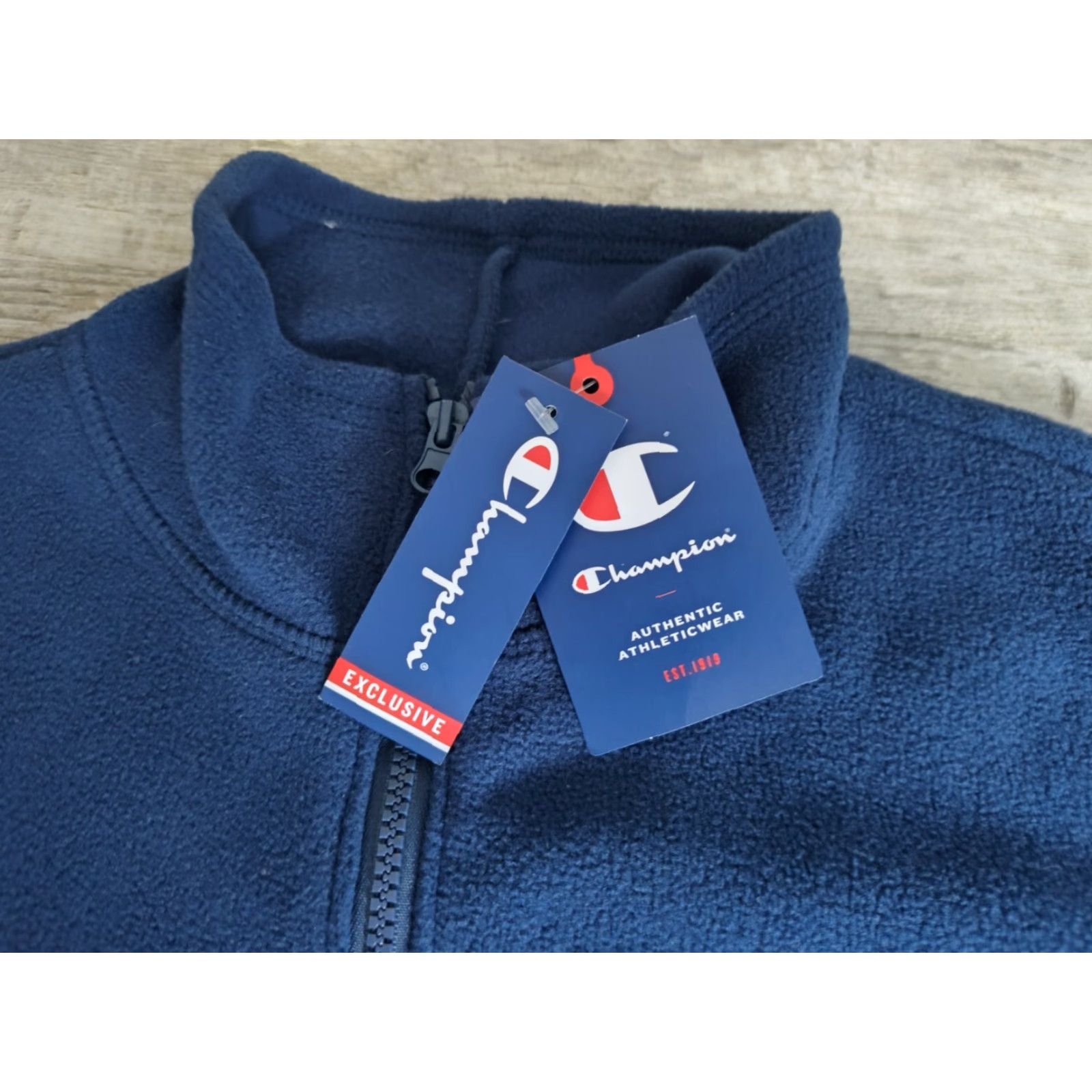 Champion Champion Polar Fleece Full Zip Jacket Women's Navy Blue Size M NWT NEW Size M / US 6-8 / IT 42-44 - 6 Thumbnail