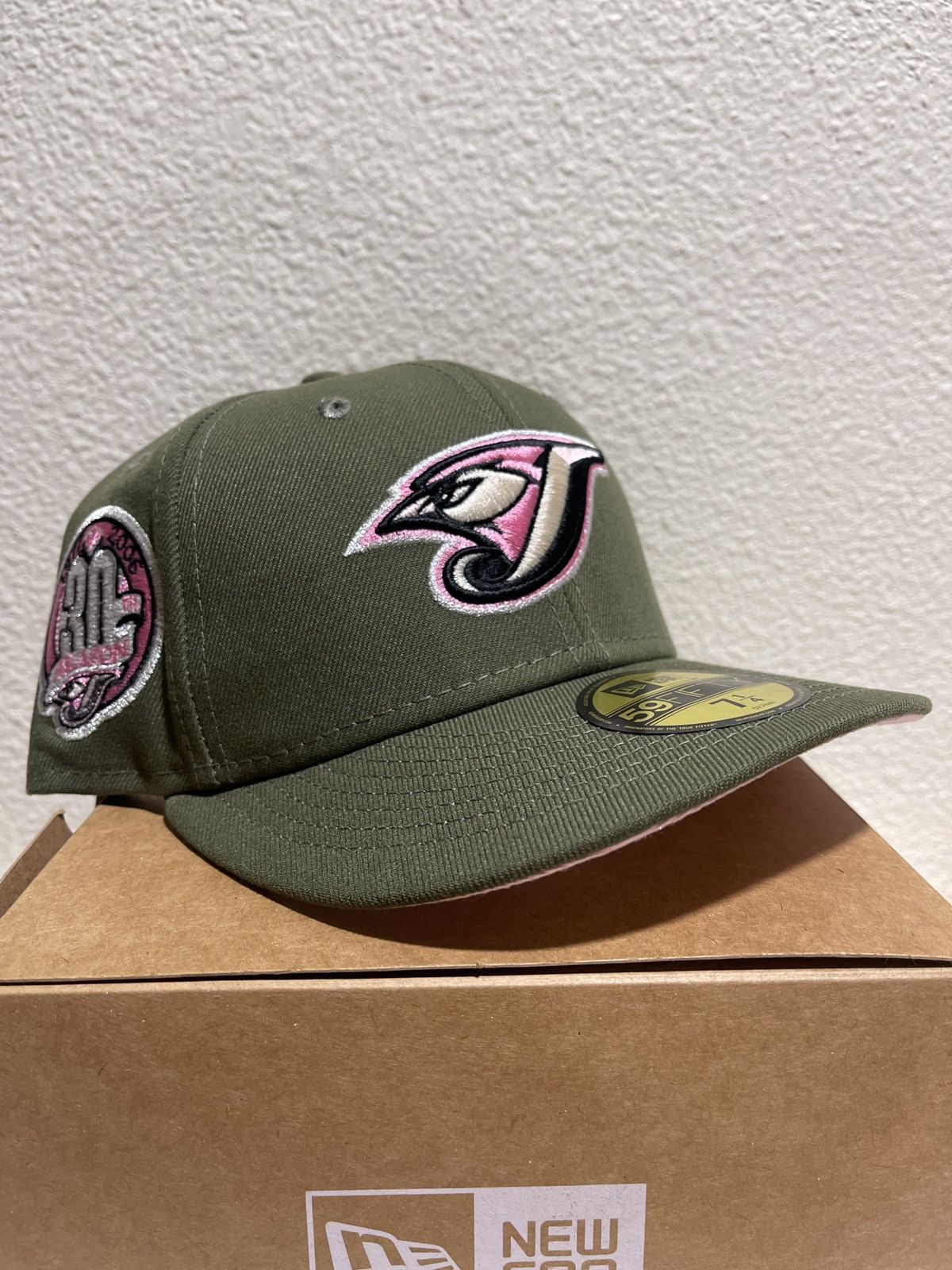 Bluejays Hatclub store Fitted Hat Pink Martini 3/8