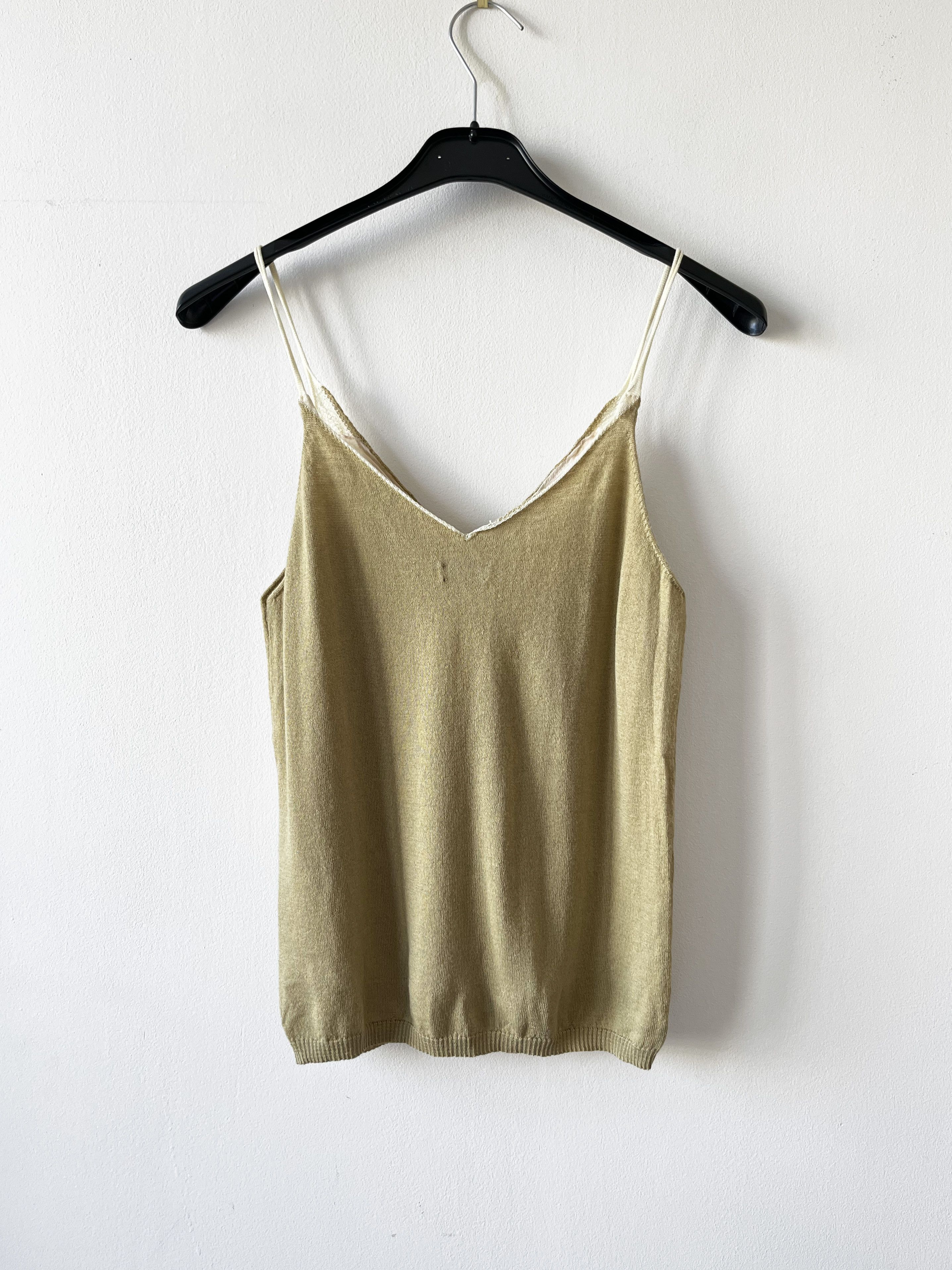 Dries Van Noten Dries van Noten crochet trim knit tank top Size S / US 4 / IT 40 - 2 Thumbnail