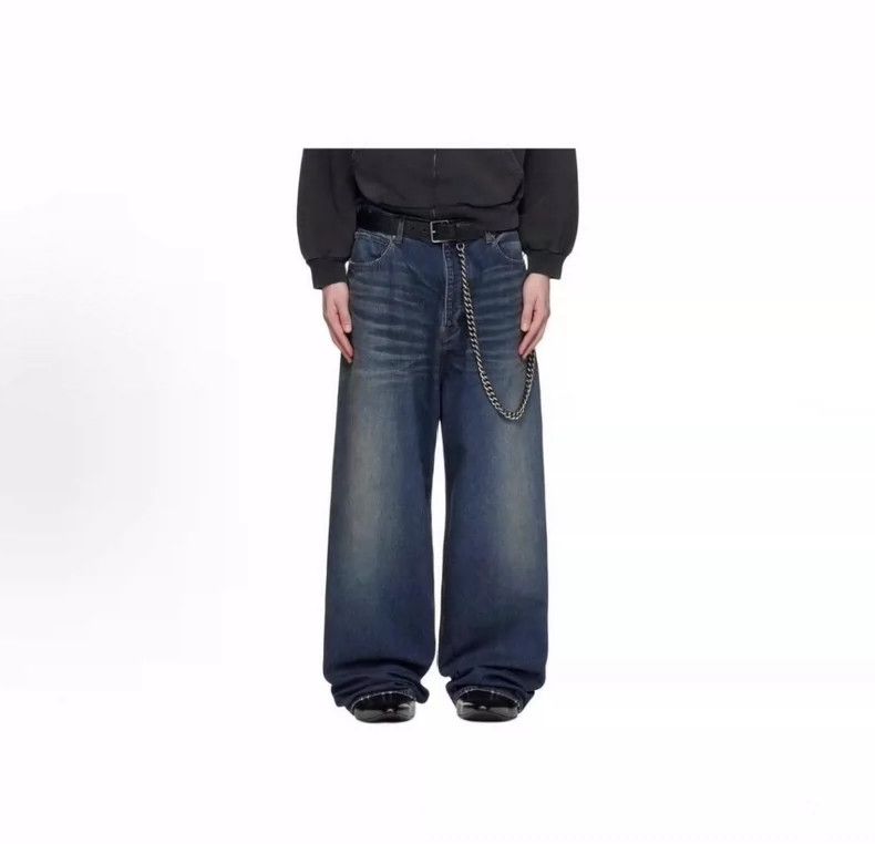 Balenciaga Balenciaga size XXS Indigo Baggy Button Loose Jeans Size US 26 / EU 42 - 2 Thumbnail