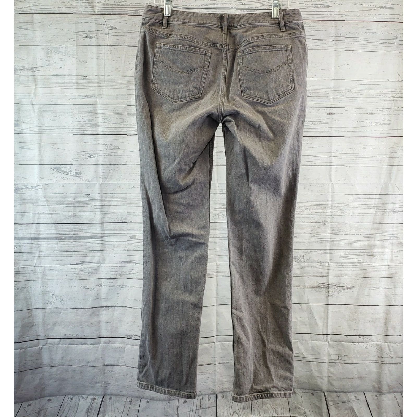 J. Jill J. Jill Jeans Slim Leg 10 Gray Cotton Blend Mid Rise Stretch Women's Regular Inseam 32 Size 32" / US 10 / IT 46 - 3 Thumbnail