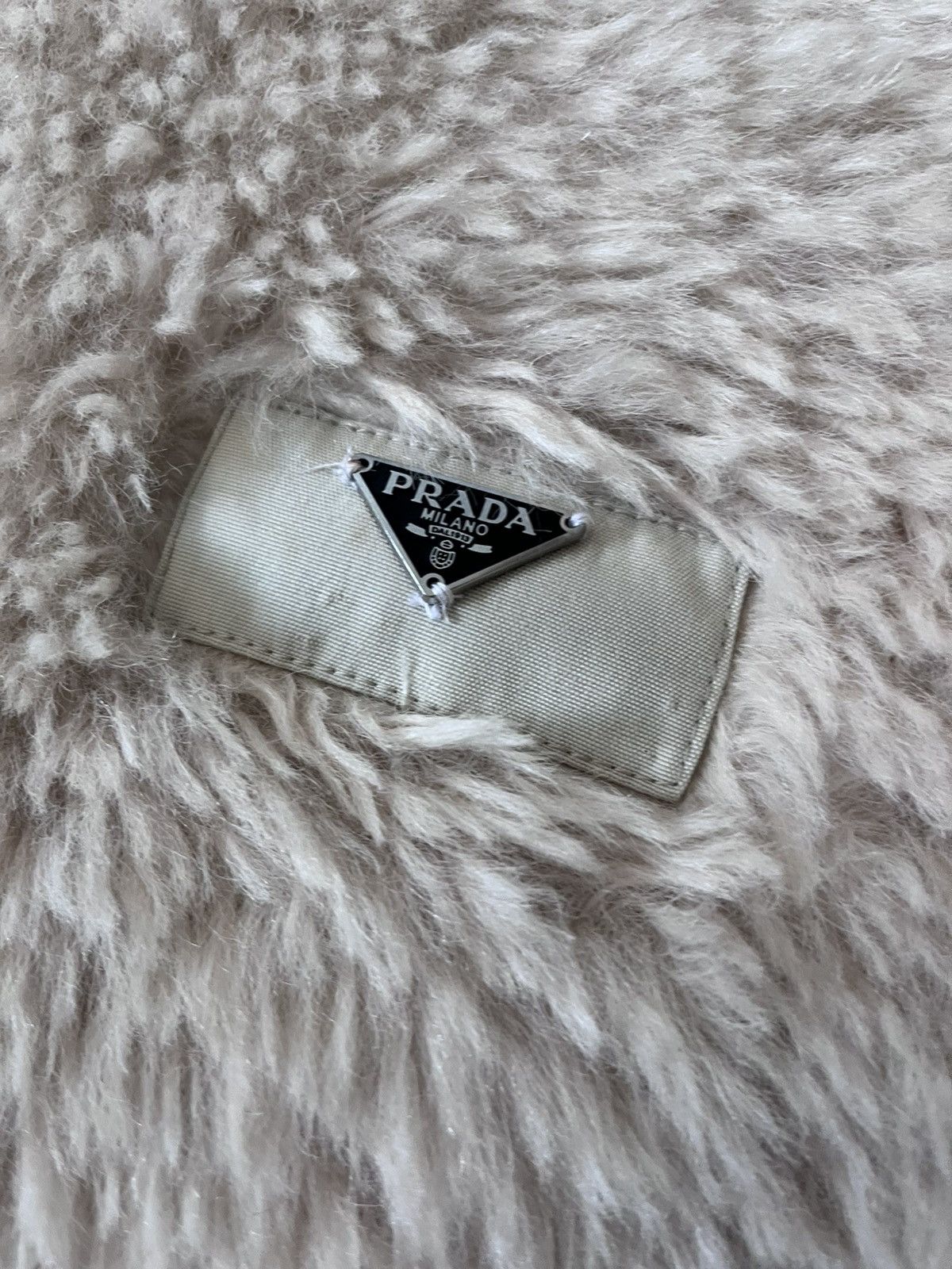 Prada Prada Alpaca Mohair fur jacket white very rare Size XL / US 12-14 / IT 48-50 - 3 Thumbnail