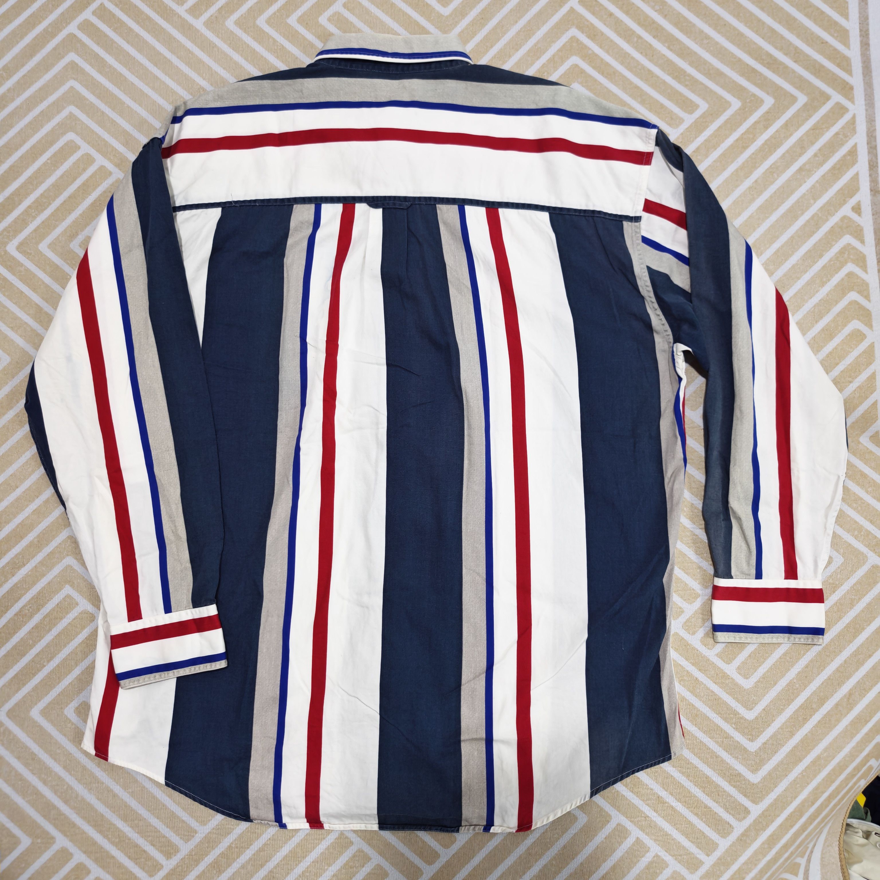 Chaps Ralph Lauren Chaps Ralph Lauren Vintage 90's Striped Buttons Down Shirt Size US L / EU 52-54 / 3 - 4 Thumbnail