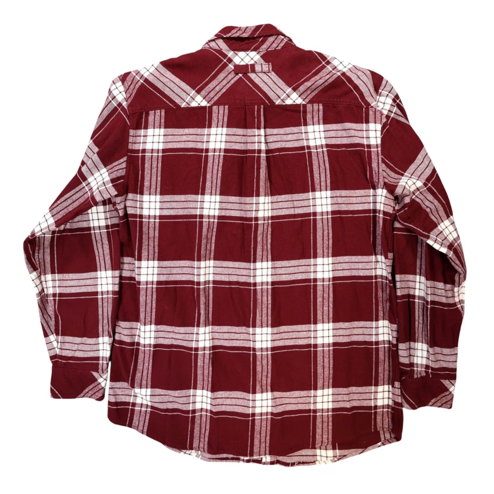 Vintage Legendary Whitetails Flannel Shirt Mens Large Maroon Plaid Button Up Size US L / EU 52-54 / 3 - 2 Thumbnail