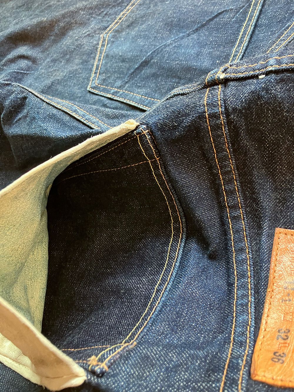 Japanese Brand TOKYO JEANS TJ-1 W30 x L33 Deer Skin Back Pocket Size US 30 / EU 46 - 14 Thumbnail