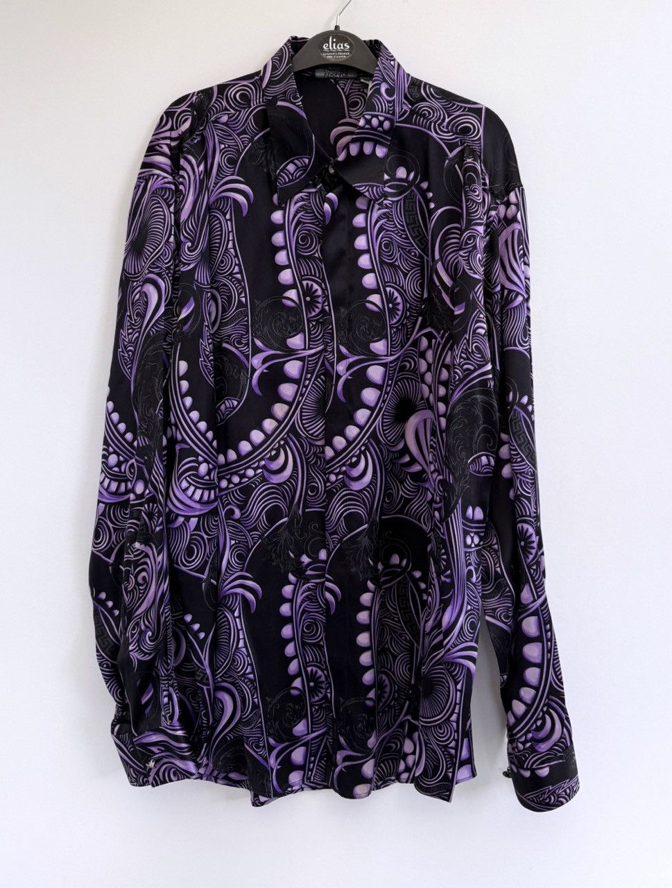 Versace Rare Versace Classic V2 Vintage Silk Shirt Size 42L - 1 Thumbnail