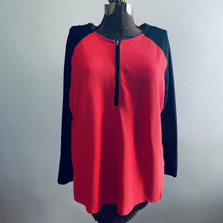 Lauren Ralph Lauren Lauren Ralph Lauren orange waffle quarter zip Size XXL / US 16-18 / IT 52-54 - 1 Thumbnail