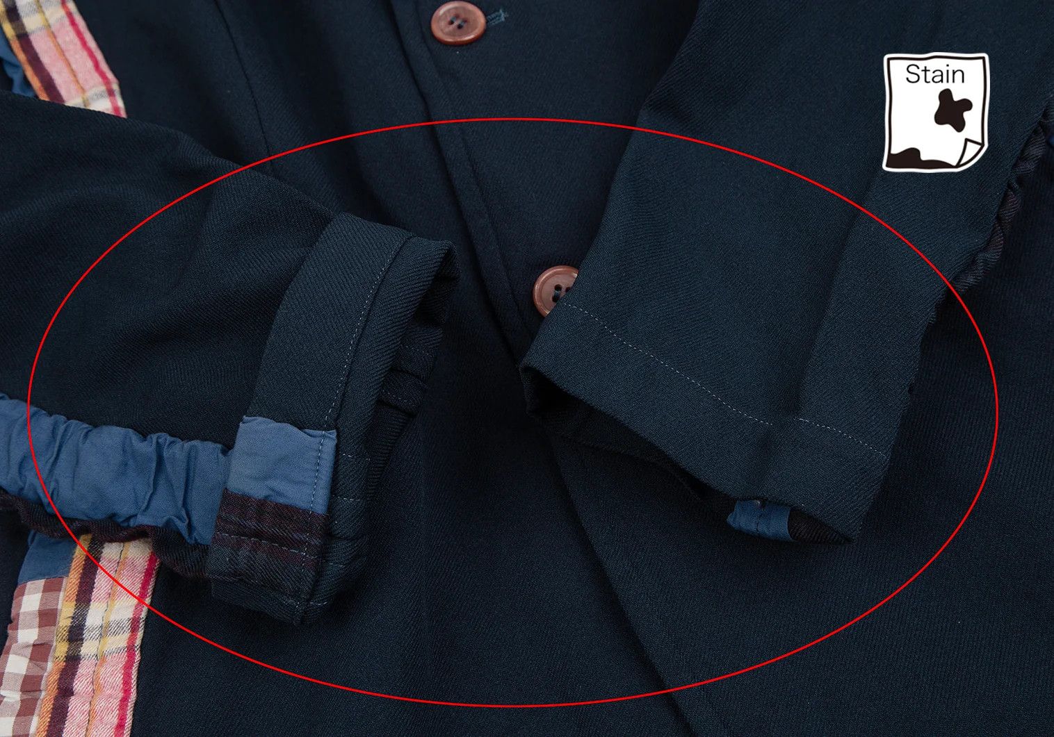 Comme des Garcons Homme Plus Seamline Design Polyester Jacket in Navy Blue, Size S Size US S / EU 44-46 / 1 - 5 Thumbnail