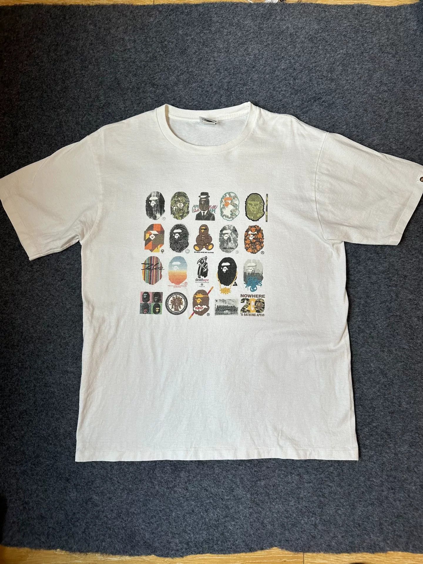 Bape Bape Ogo Multi Glow T-Shirt Casual Size US XL / EU 56 / 4 - 1 Thumbnail