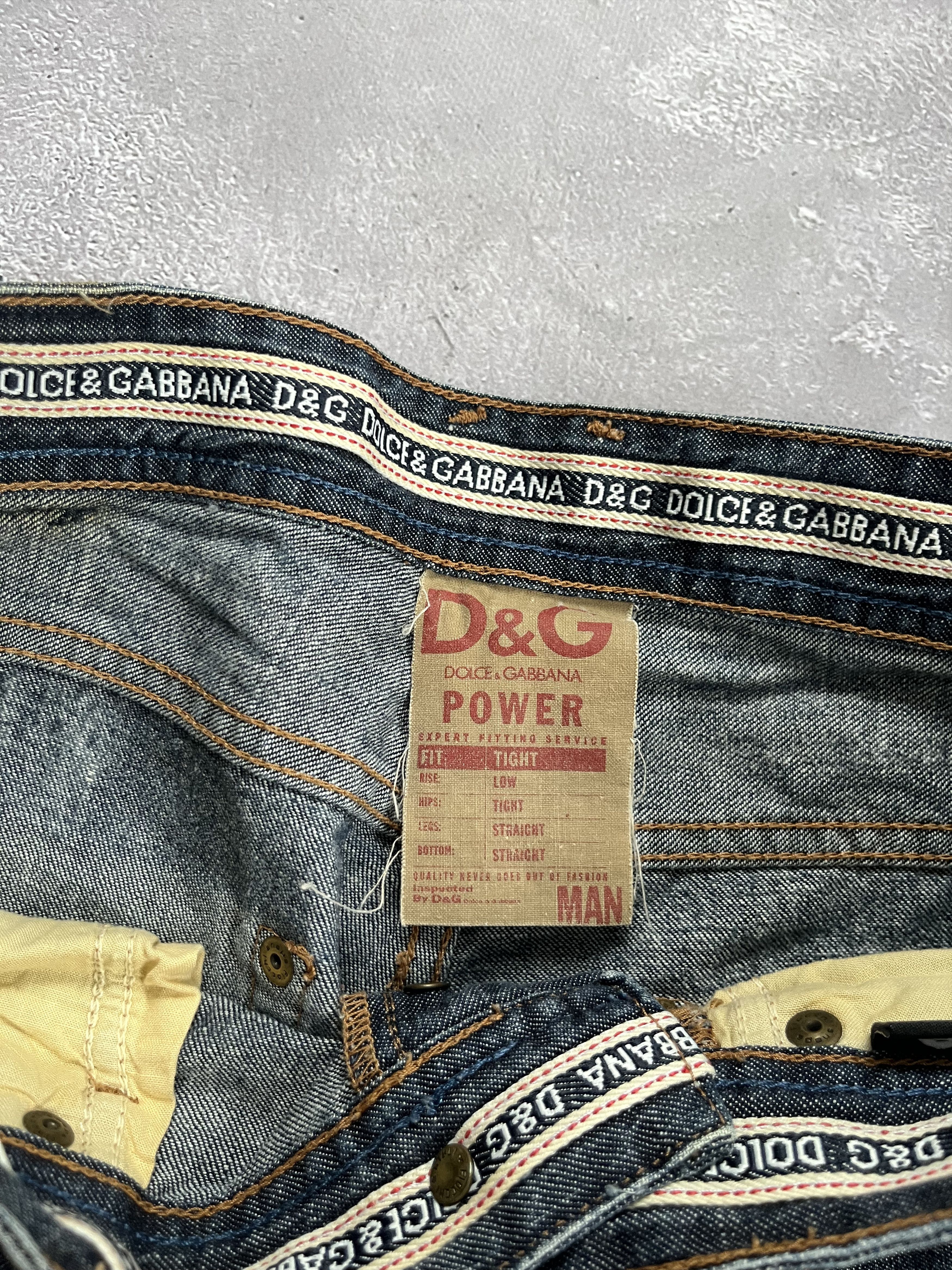 Dolce & Gabbana DOLCE & GABBANA Mens Power Straight Jeans Low Rise Size US 31 - 11 Thumbnail
