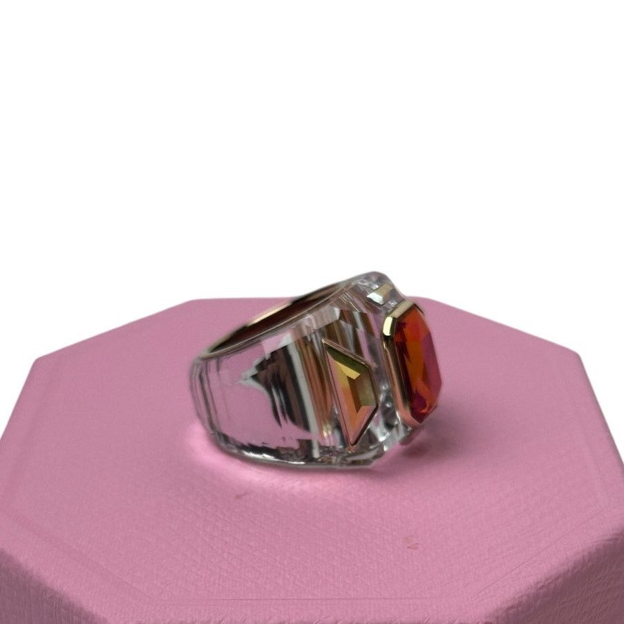 Swarovski Swarovski Chroma Cocktail Ring Pink and Gold 60 - 9 USA Size ONE SIZE - 4 Thumbnail
