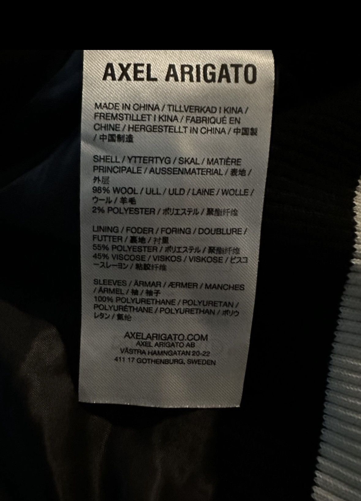 Axel Arigato Axel Arigato Illusion Varsity Jacket- Black Size US L / EU 52-54 / 3 - 9 Thumbnail