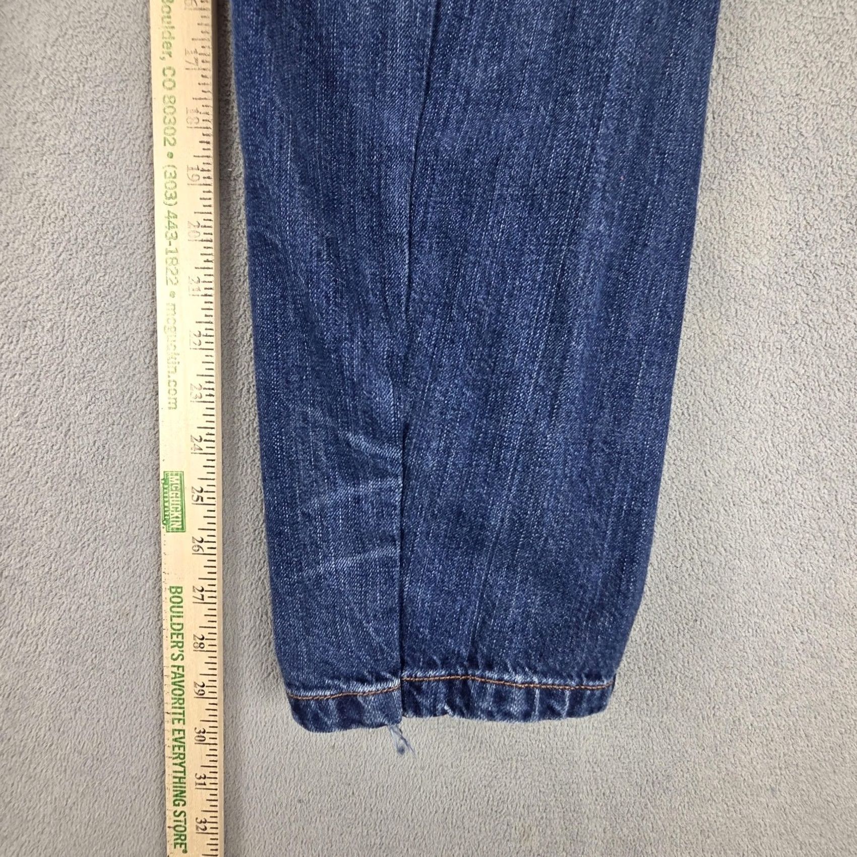 Levi's VINTAGE Levi's Engineered Jeans Mens Blue Twisted Straight Leg 30x29 Levis Engineered Jeans Denim Cotton Button Pockets Solid Fall Mens Size US 30 / EU 46 - 4 Thumbnail
