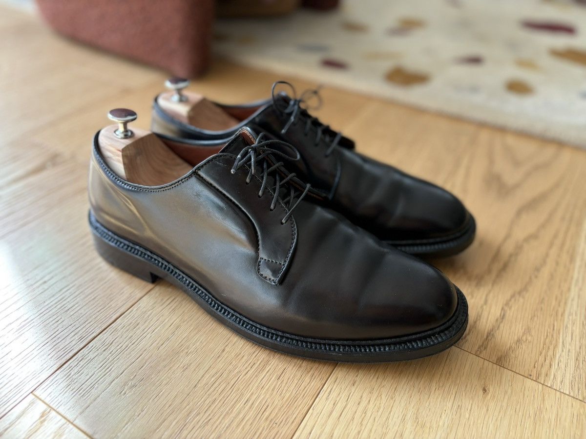 Alden 9901 Black Shell Cordovan Plain Toe Boucher Size US 11.5 / EU 44-45 - 1 Thumbnail
