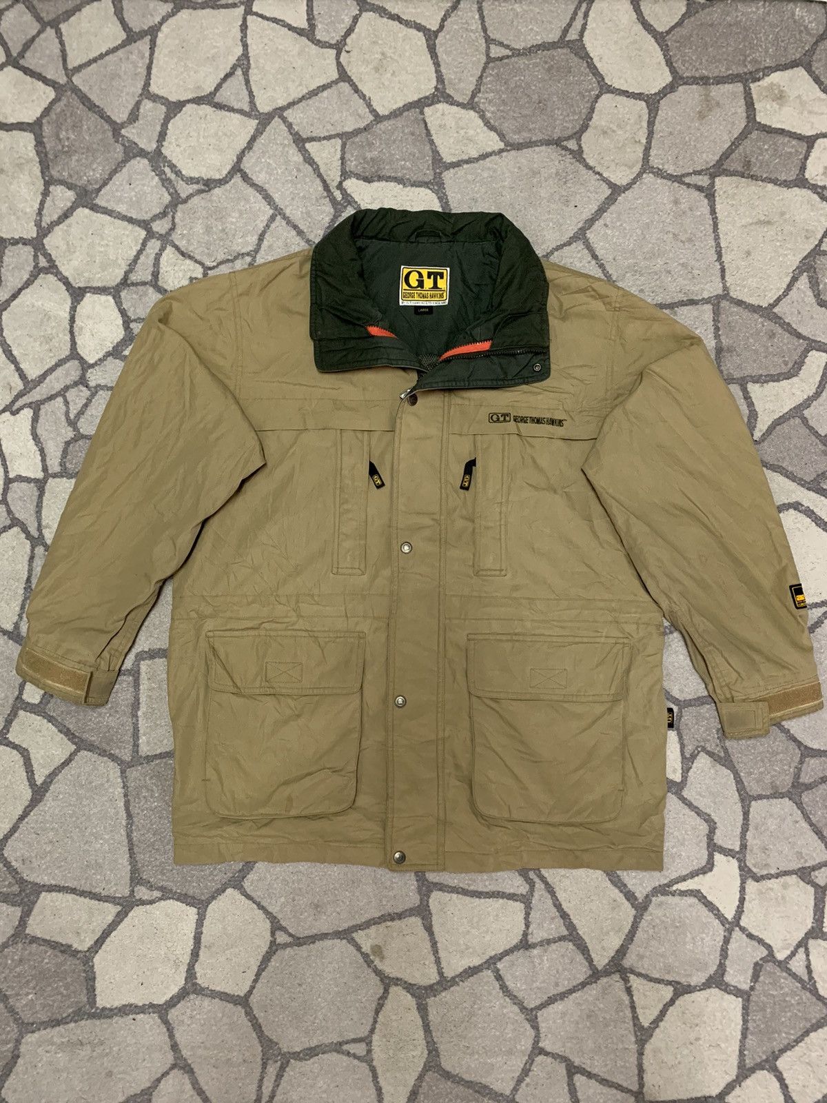 Vintage GEORGE THOMAS G.T HAWKINS ENGLAND HIKING JACKET Size US L / EU 52-54 / 3 - 1 Thumbnail