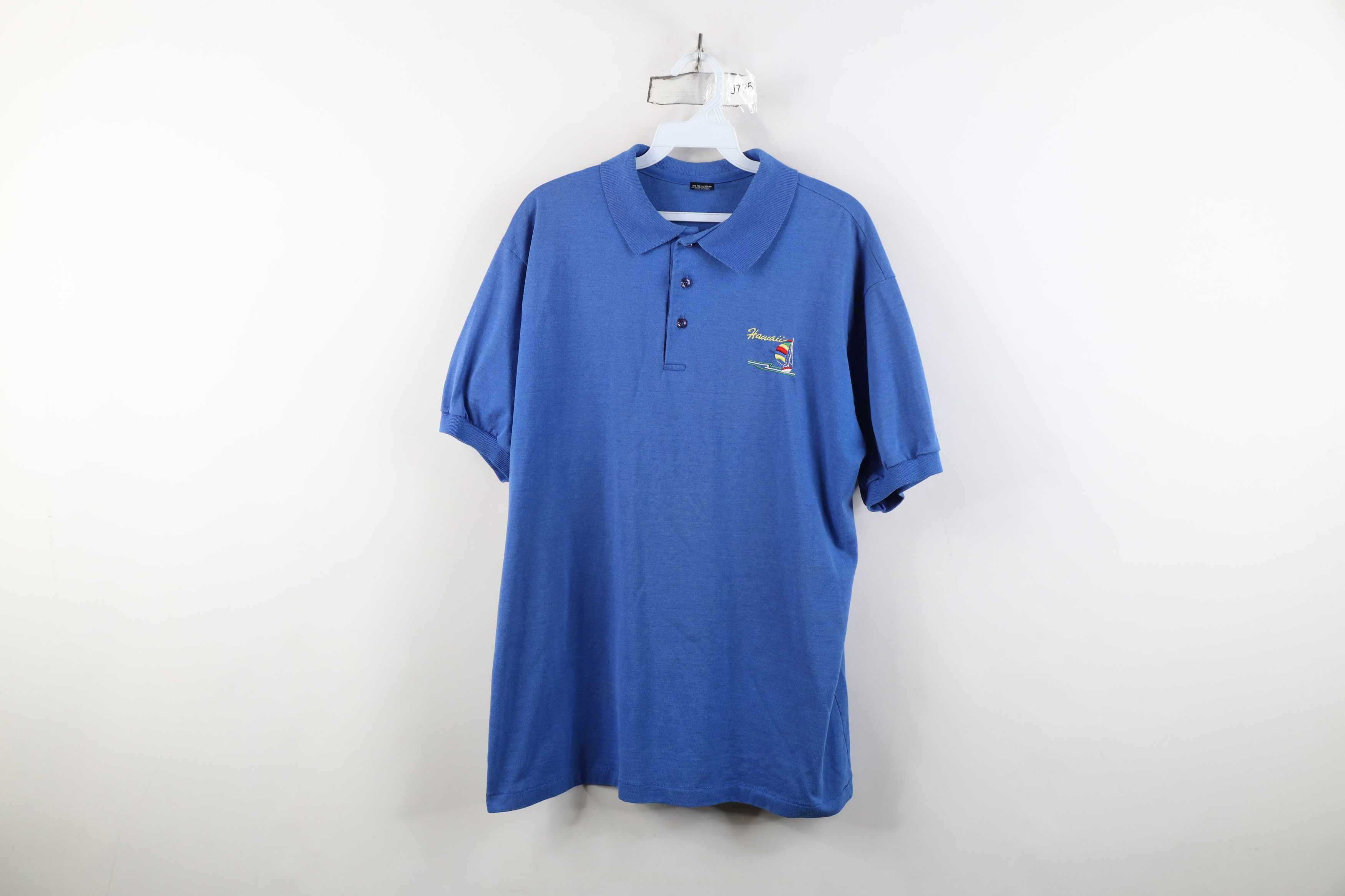 Vintage Vintage 80s 90s Streetwear Sailboat Sailing Polo Shirt Size US L / EU 52-54 / 3 - 1 Thumbnail