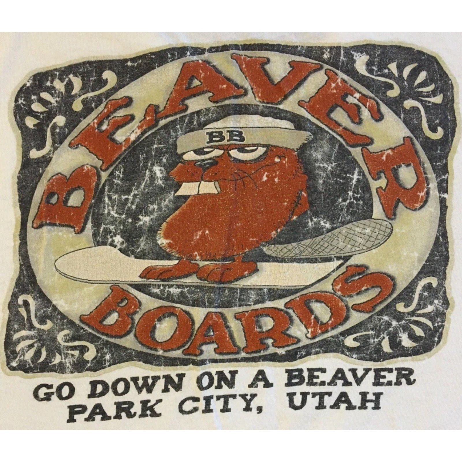 Vintage VINTAGE Beaver Snowboards Go Down On A Beaver Faded Distress Shirt M Crude Funny Y2K Size US M / EU 48-50 / 2 - 3 Thumbnail
