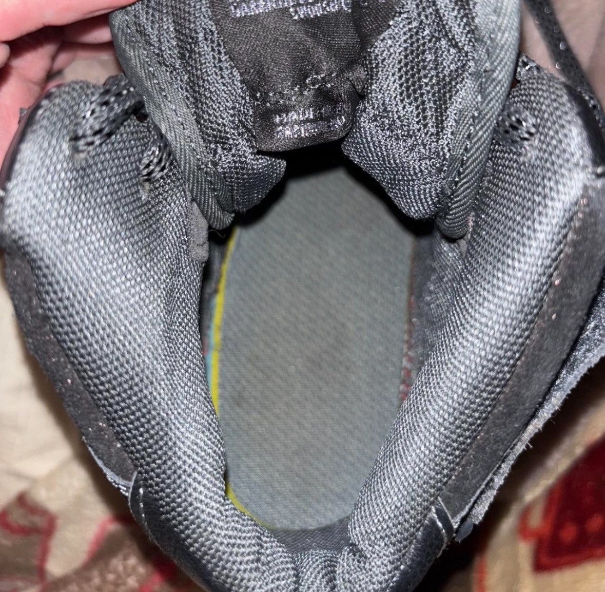 Nike Custom Sparkly Black Mid Air Force Ones Size US 9 / IT 39 - 7 Thumbnail