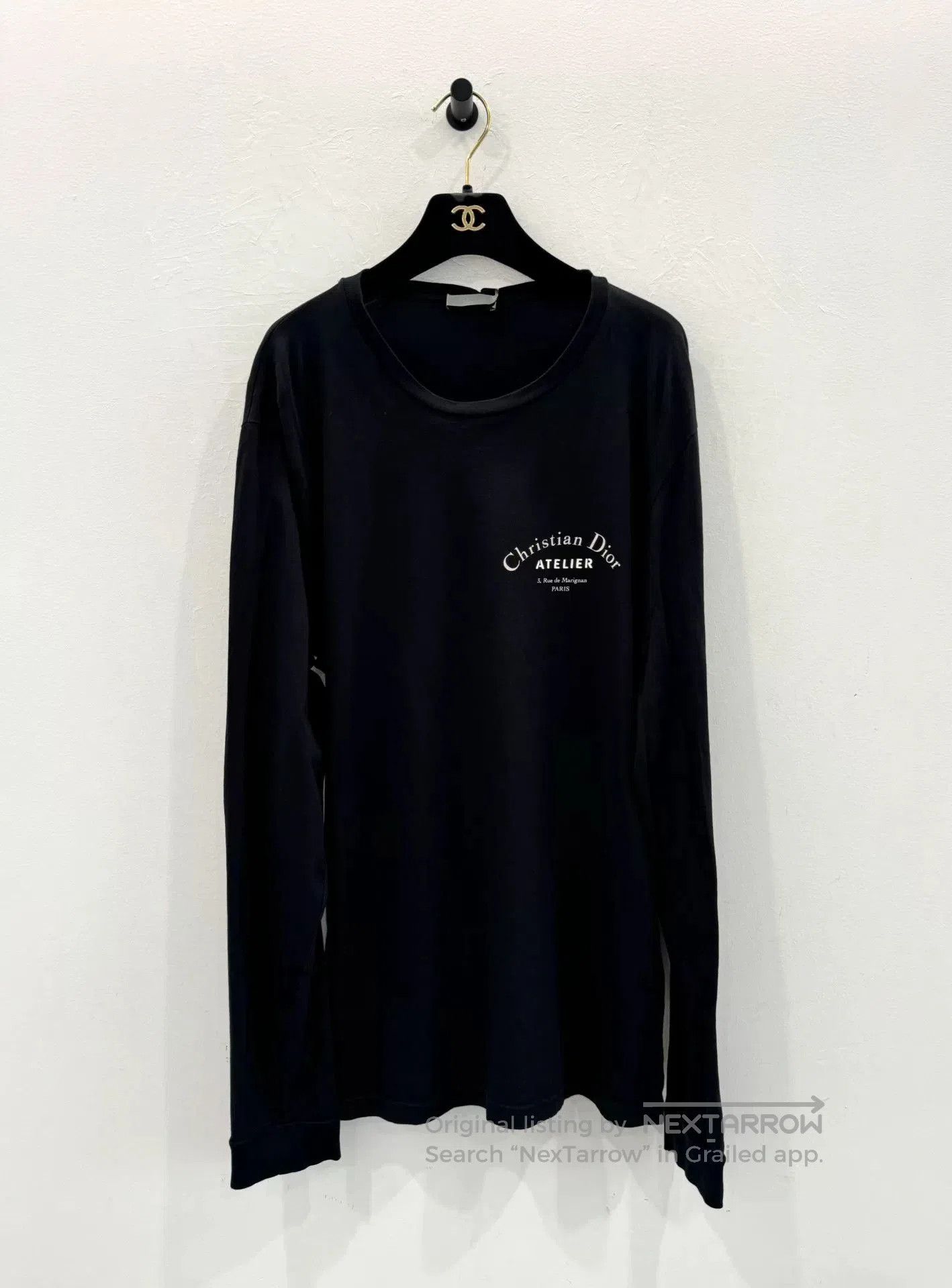 Dior Dior Black Slogan Logo Long. Size XL / US 12-14 / IT 48-50 - 1 Thumbnail