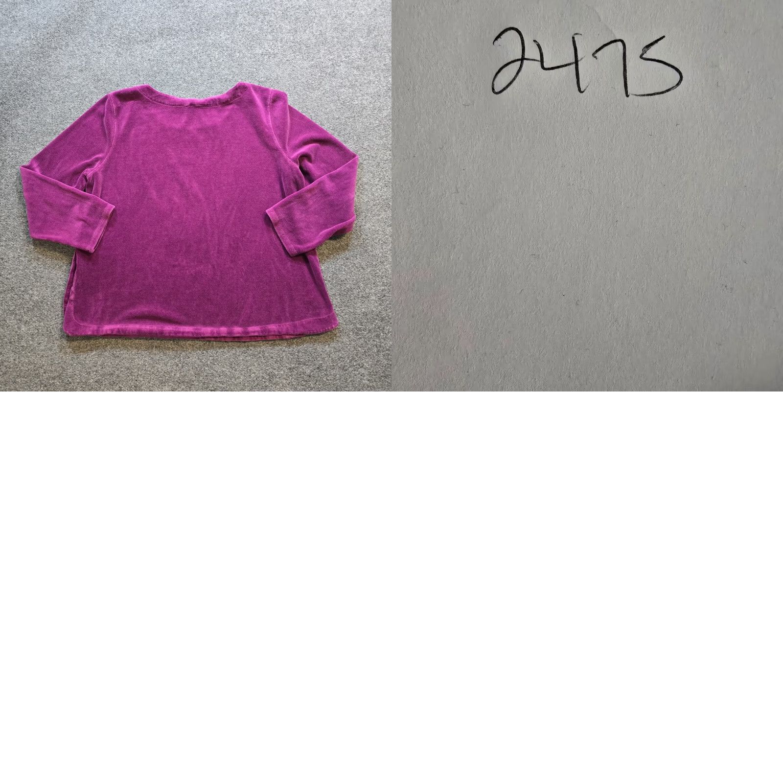 Talbots Talbots Top Womens XL Petite Purple Velour Sweater Long Sleeve Buttons Casual Size XL / US 12-14 / IT 48-50 - 8 Thumbnail