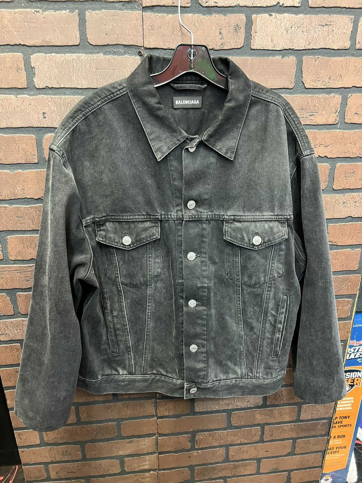 Balenciaga × Designer Balenciaga Black jean jacket Size US M / EU 48-50 / 2 - 1 Thumbnail