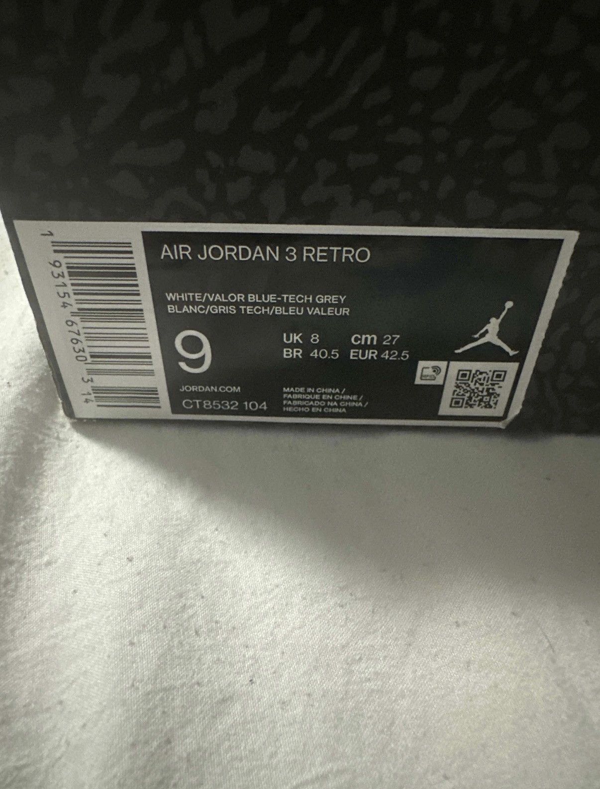 Jordan Brand Jordan 3 UNC Size US 9 / EU 42 - 8 Thumbnail
