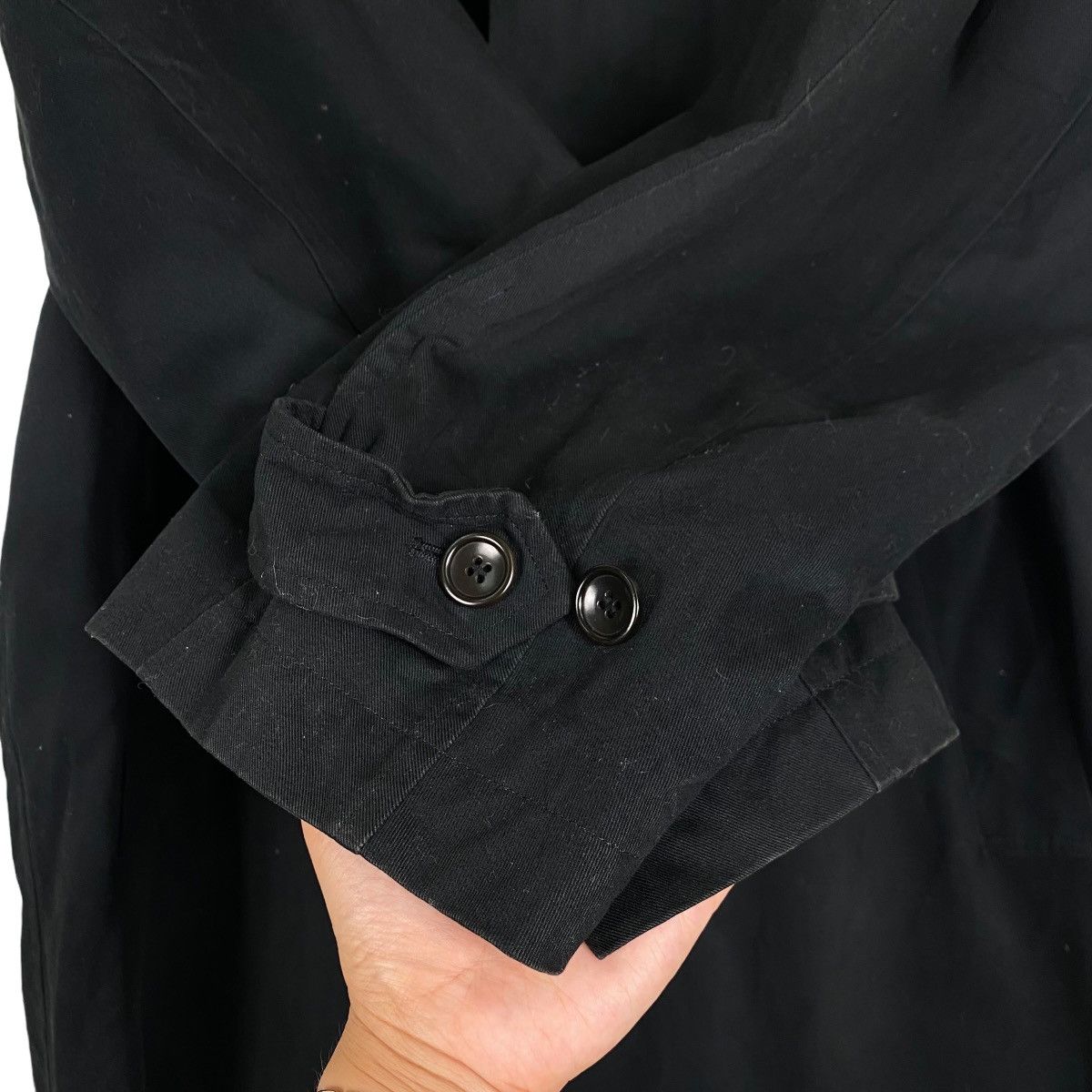 Japanese Brand × Kenzo Kenzo black trenchcoat Size US L / EU 52-54 / 3 - 6 Thumbnail
