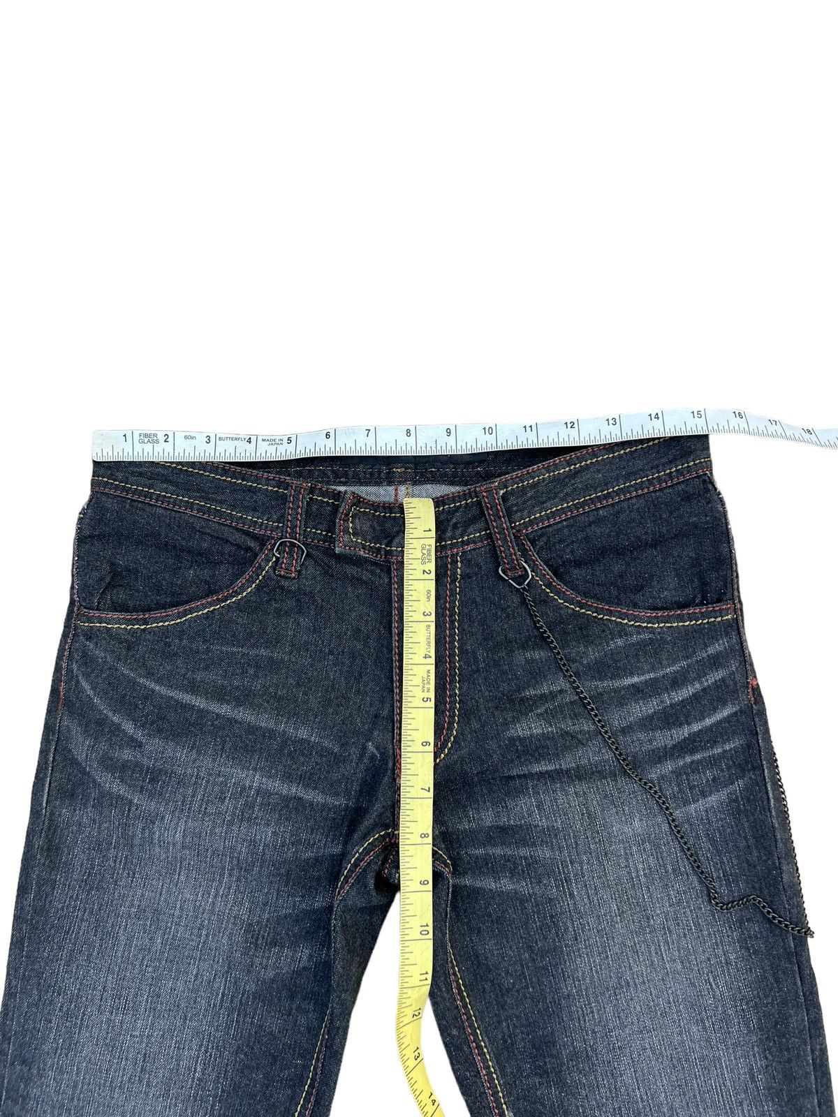 Schlussel Schlussel Japan Black Denim Flare Jeans Size US 29 - 3 Thumbnail