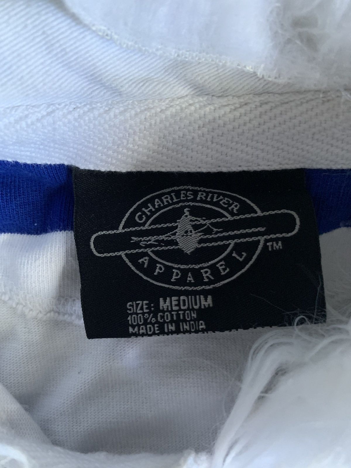 Other Blue White Striped Sweater Vintage Fur Fashion Swag 2000s Size US L / EU 52-54 / 3 - 12 Thumbnail