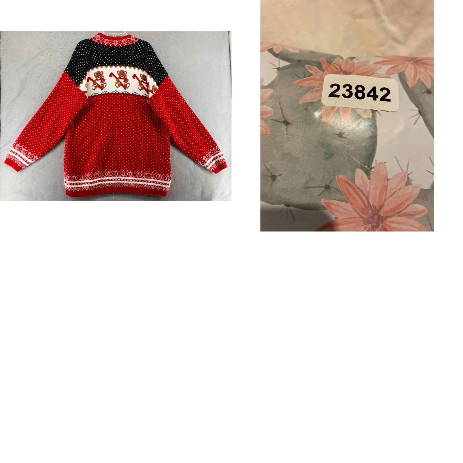 Vintage Vintage Sweetbriar Men's Christmas Sweater Medium Red Teddy Bears Pullover Holiday Winter Knit Glamour Geometric 90s Size US M / EU 48-50 / 2 - 8 Thumbnail