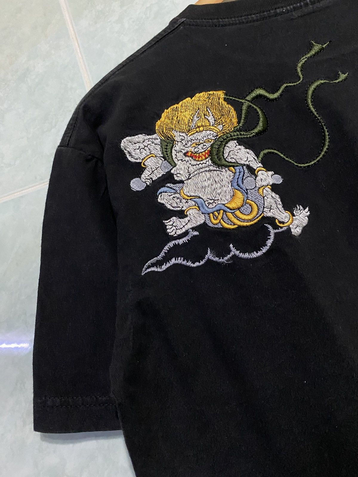 Demon × Japanese Brand Attitude Japan Embroidery Sukajan Art Demon Tee Size US L / EU 52-54 / 3 - 6 Thumbnail