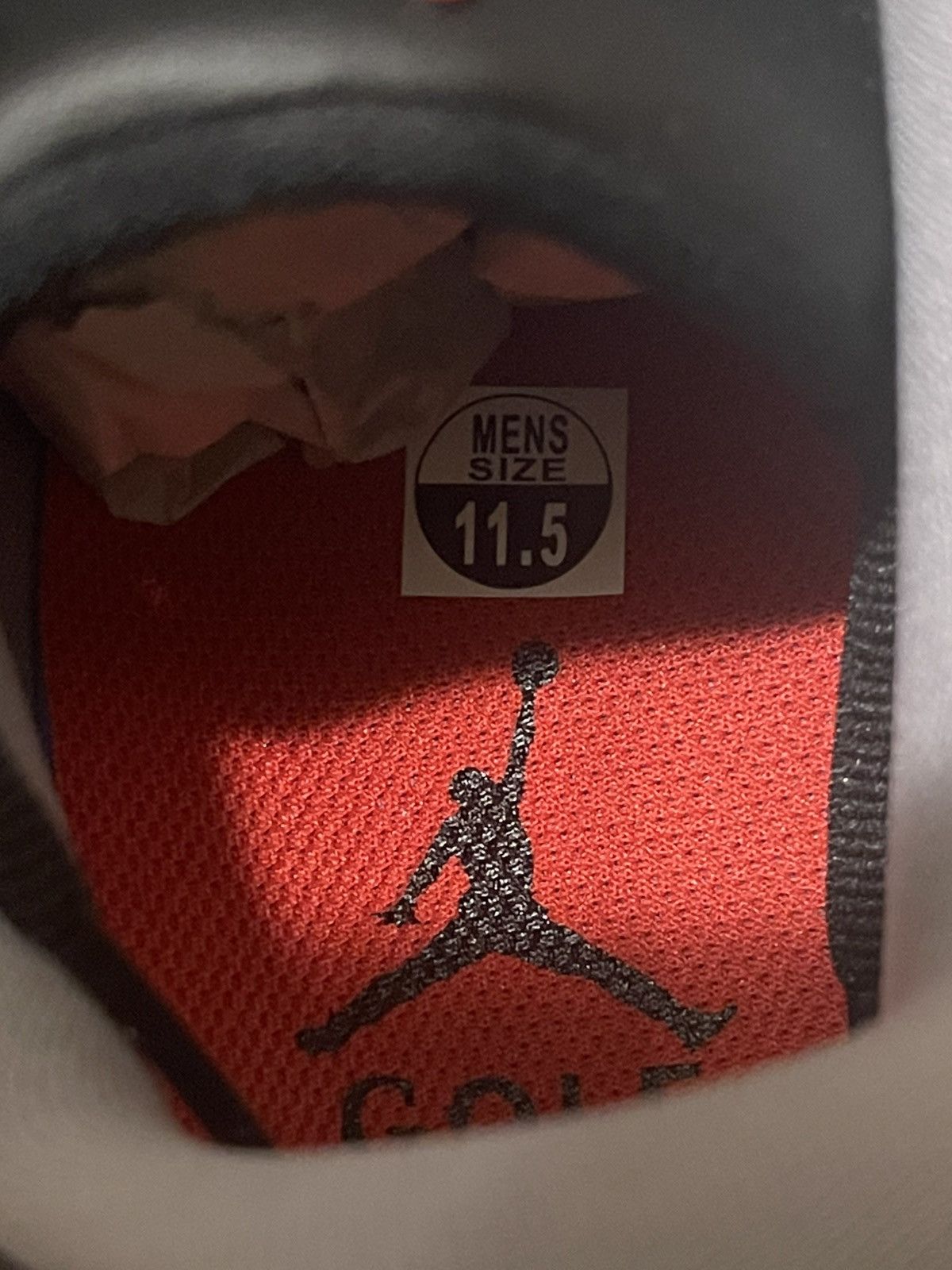 Jordan Brand *New* Nike Jordan ADG 3 Black Cement Golf - Bred Size US 11.5 / EU 44-45 - 6 Thumbnail
