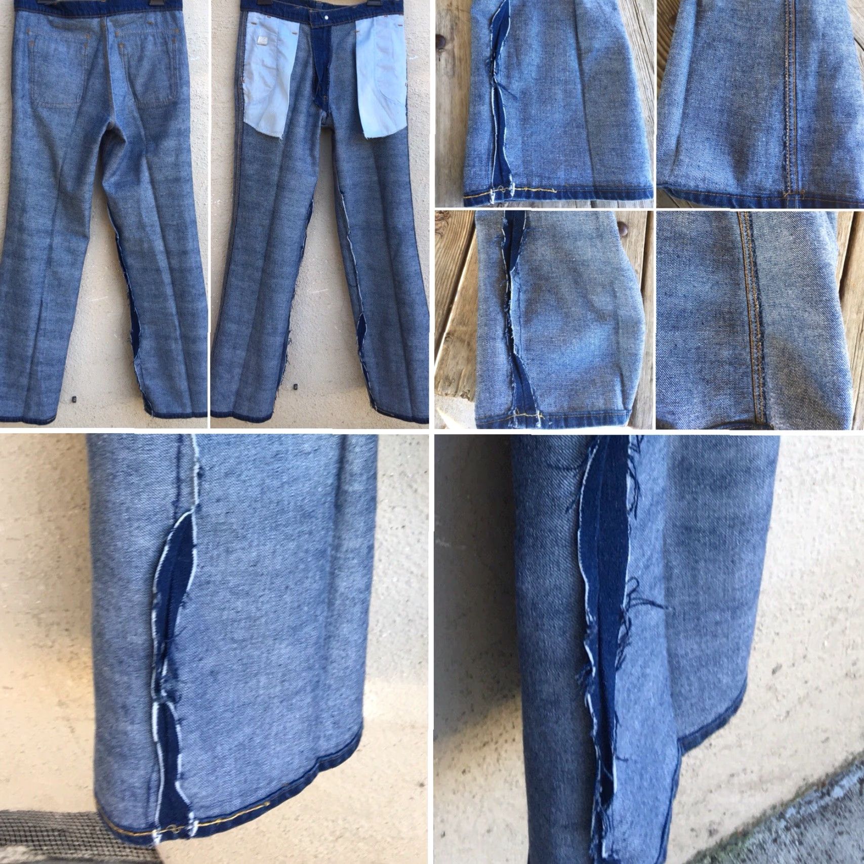 Denime Vintage Levis Selvedge Denim Jeans Talon 42 Zipper Sz 32 31.5 Waist Hippy Denim Blue 1970s Mens Womens Jeans Size US 30 / EU 46 - 7 Thumbnail