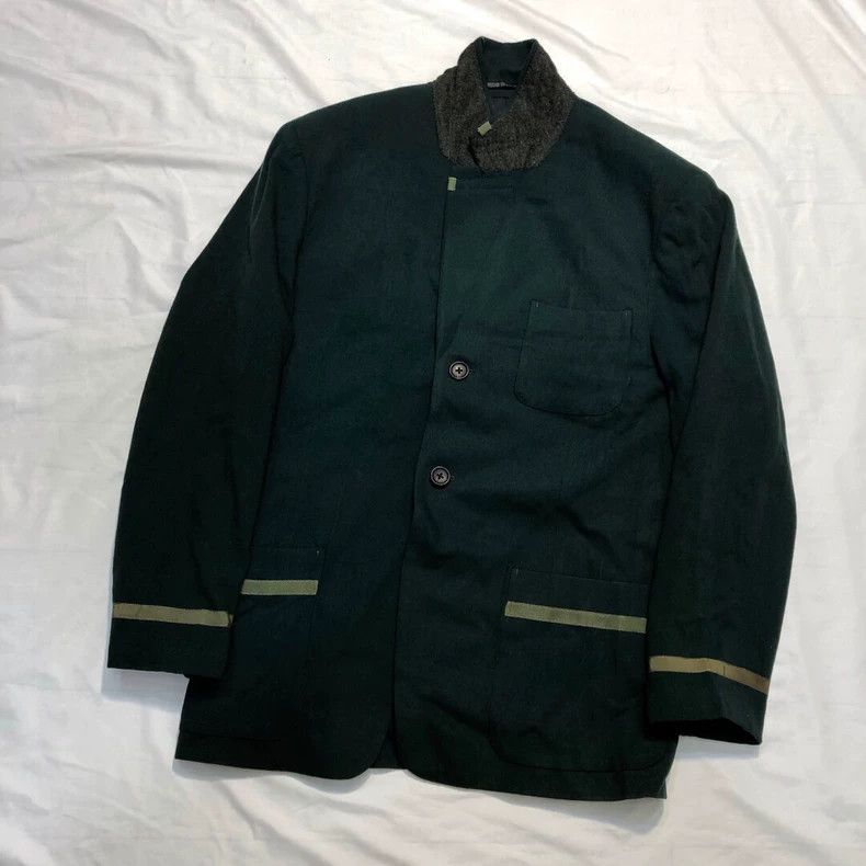 Yohji Yamamoto Yohji Yamamoto 89aw Stripe Show jacket 2505-Nextarrow Size US S / EU 44-46 / 1 - 3 Thumbnail