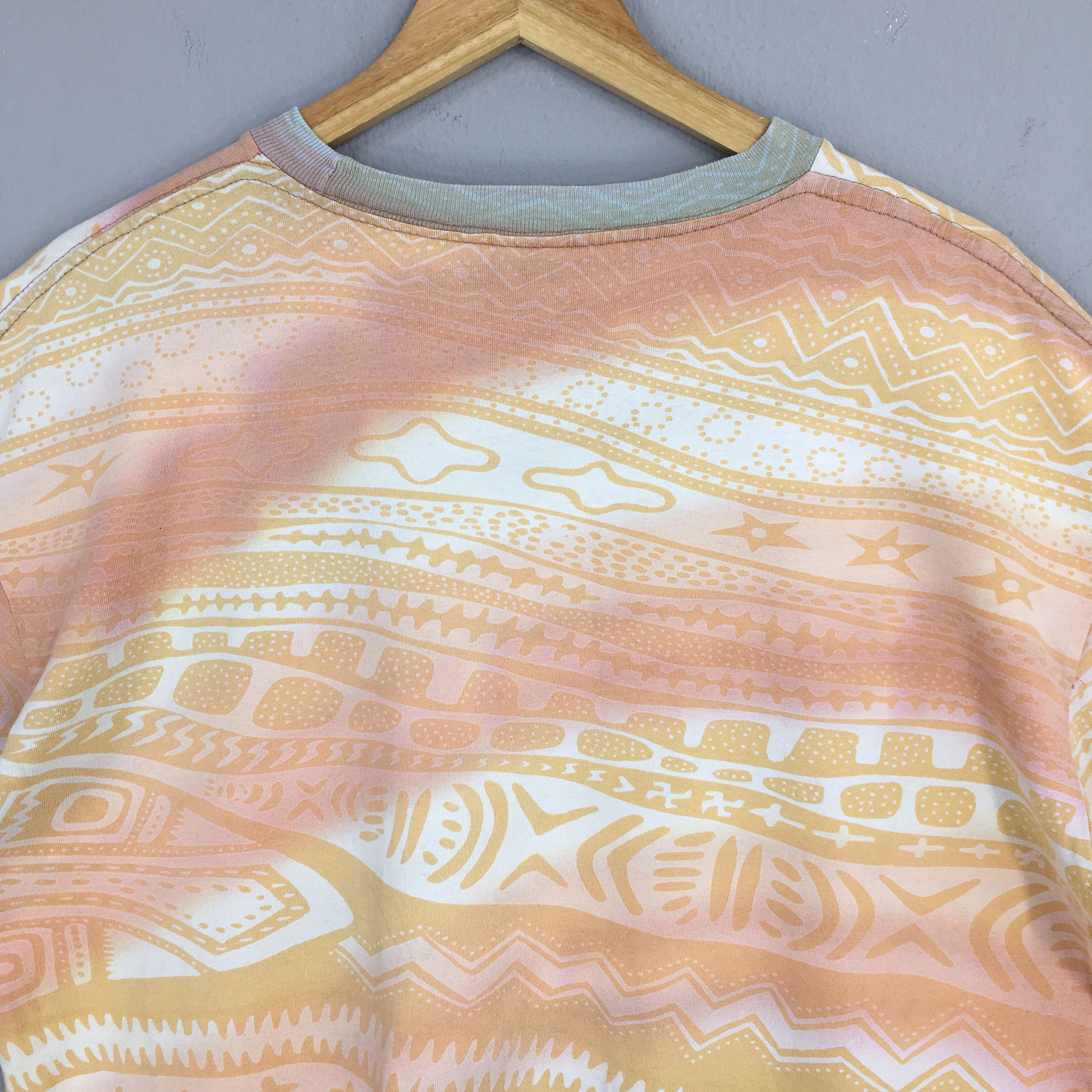 Lightning Bolt × Vintage Vintage 90's Lightning Bolt Surfing Striped Art Tshirt Large Size US L / EU 52-54 / 3 - 8 Thumbnail