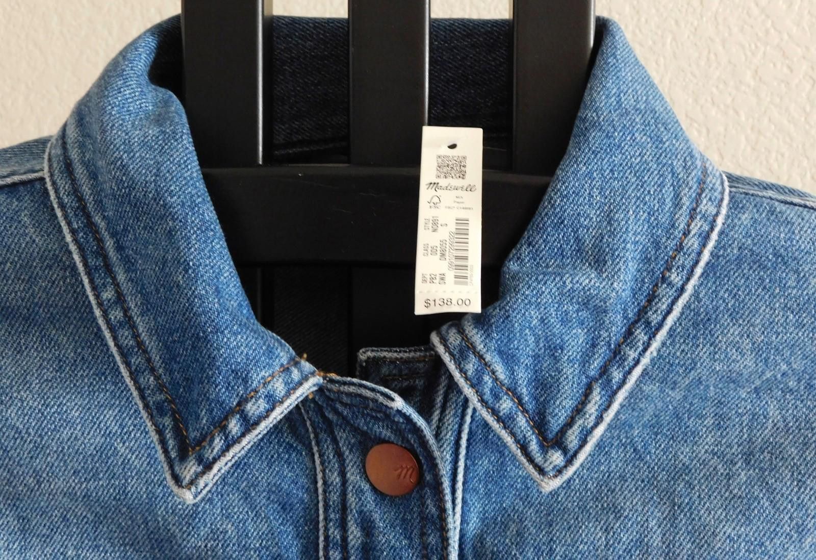 Madewell Madewell Mens Denim Jacket Size S NWT Cotton Blue Trucker Size US S / EU 44-46 / 1 - 3 Thumbnail
