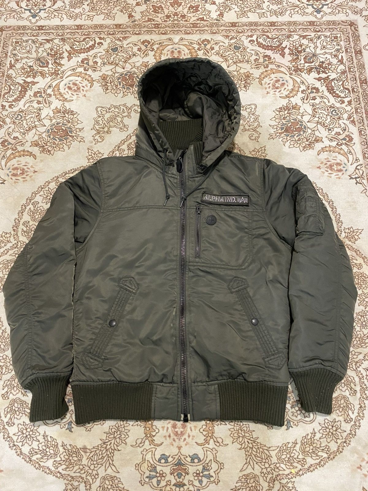 Alpha Industries × Vintage Vintage Alpha Industries Thermolite Hooded Jacket Size US M / EU 48-50 / 2 - 4 Thumbnail