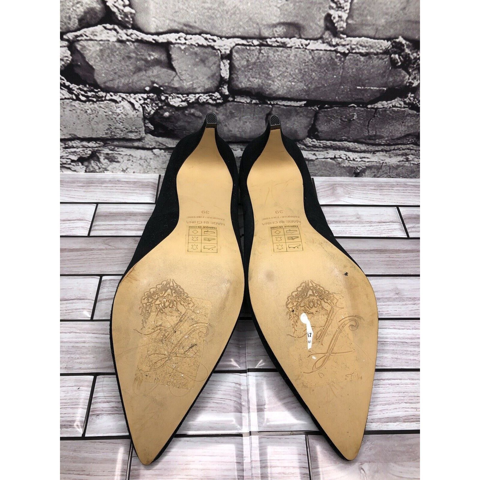 Free People Free People Black Suede Glitter Slip On Pointed Toe Heels Wo Size US 8.5 / IT 38.5 - 17 Thumbnail
