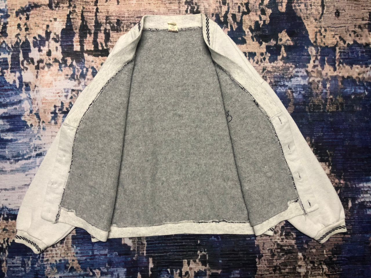 Pronto Uomo Vintage Pronto Moda Grey Cardigan Size XL / US 12-14 / IT 48-50 - 3 Thumbnail