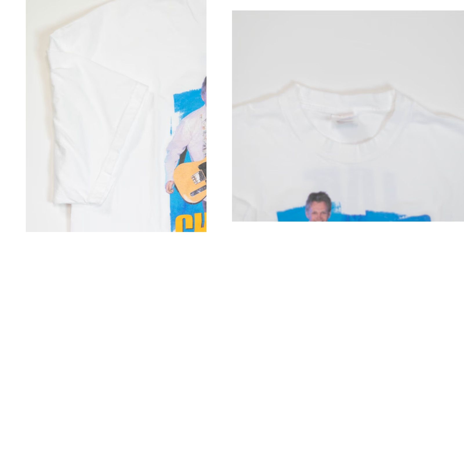 Hanes VINTAGE Hanes Shirt XL Live Out Loud Band Tour Tee 23x29 White 80s 90s Music Punk Mens Size US XL / EU 56 / 4 - 9 Thumbnail