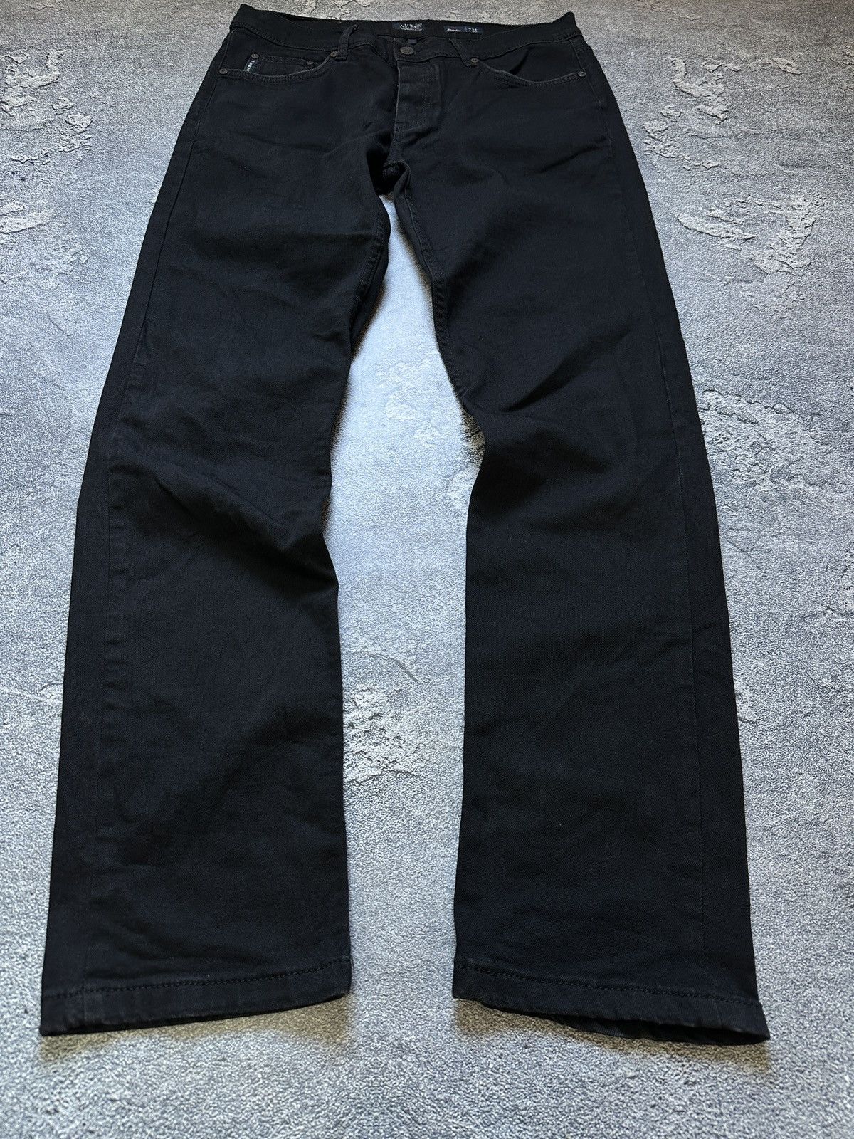 Armani Armani Jeans Metal Logo Black Regular Fit Denim Size 34 Size US 34 / EU 50 - 5 Thumbnail