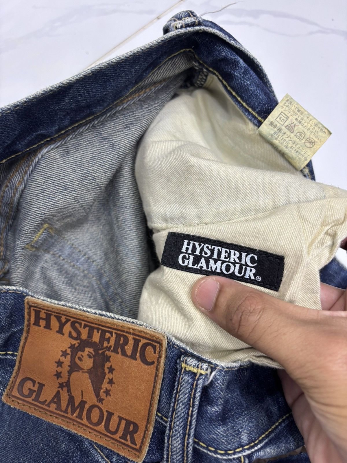 Hysteric Glamour × Japanese Brand × Undercover Hysteric Glamour Rock N Roll Is Killing Me Studded Jeans Size US 29 - 15 Thumbnail