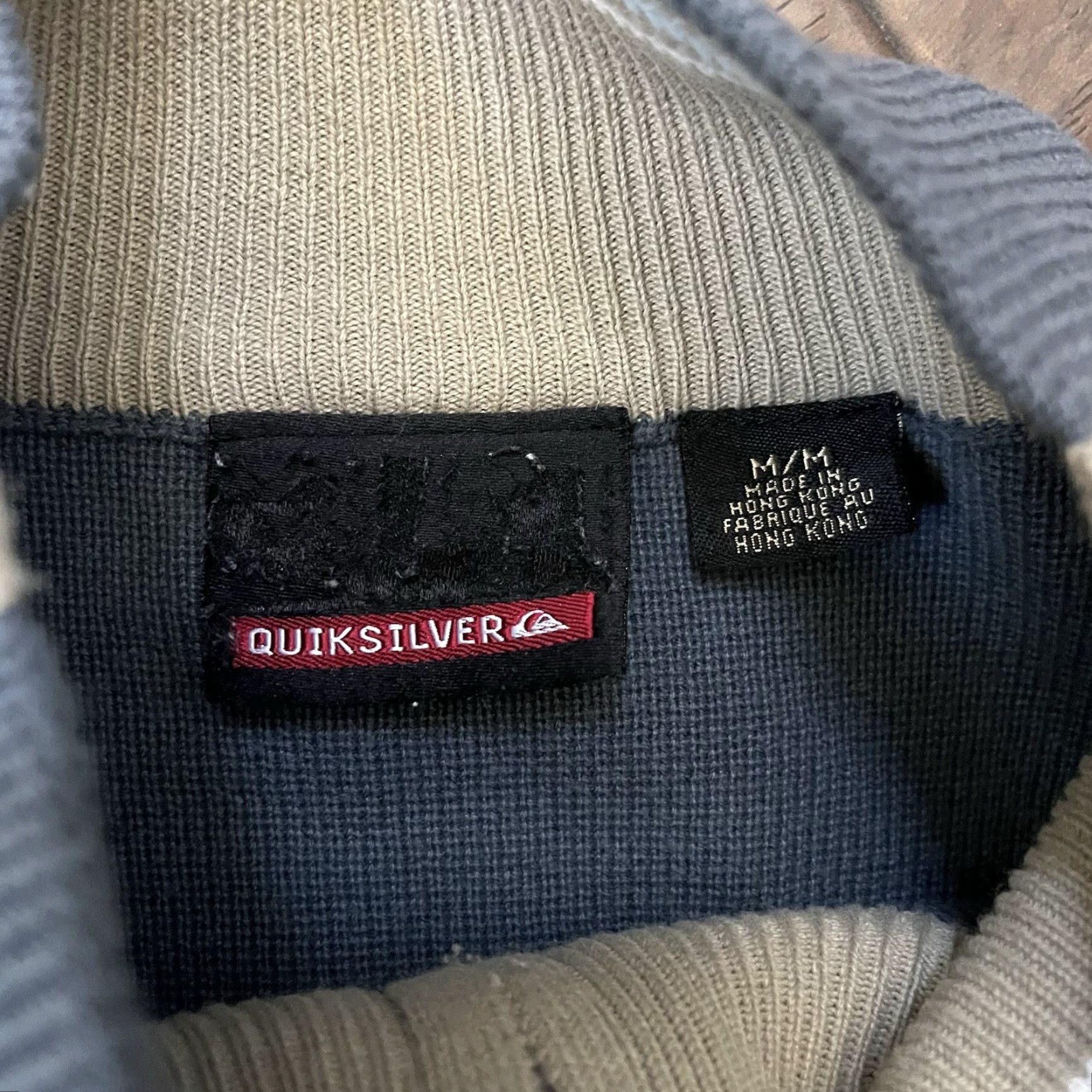 Quiksilver Quiksilver Vintage Yes Gray Full Zip Jumper Mens Sweater Medium Surf Skate Y2K Grunge 90s Size US M / EU 48-50 / 2 - 5 Thumbnail