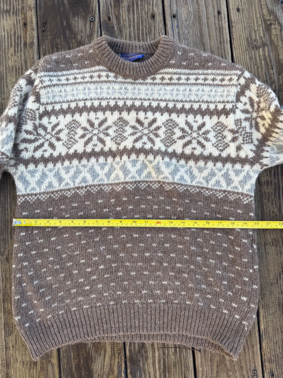 Pendleton Vintage Pendleton Brown Chunky knit Sweater Large Size US L / EU 52-54 / 3 - 5 Thumbnail
