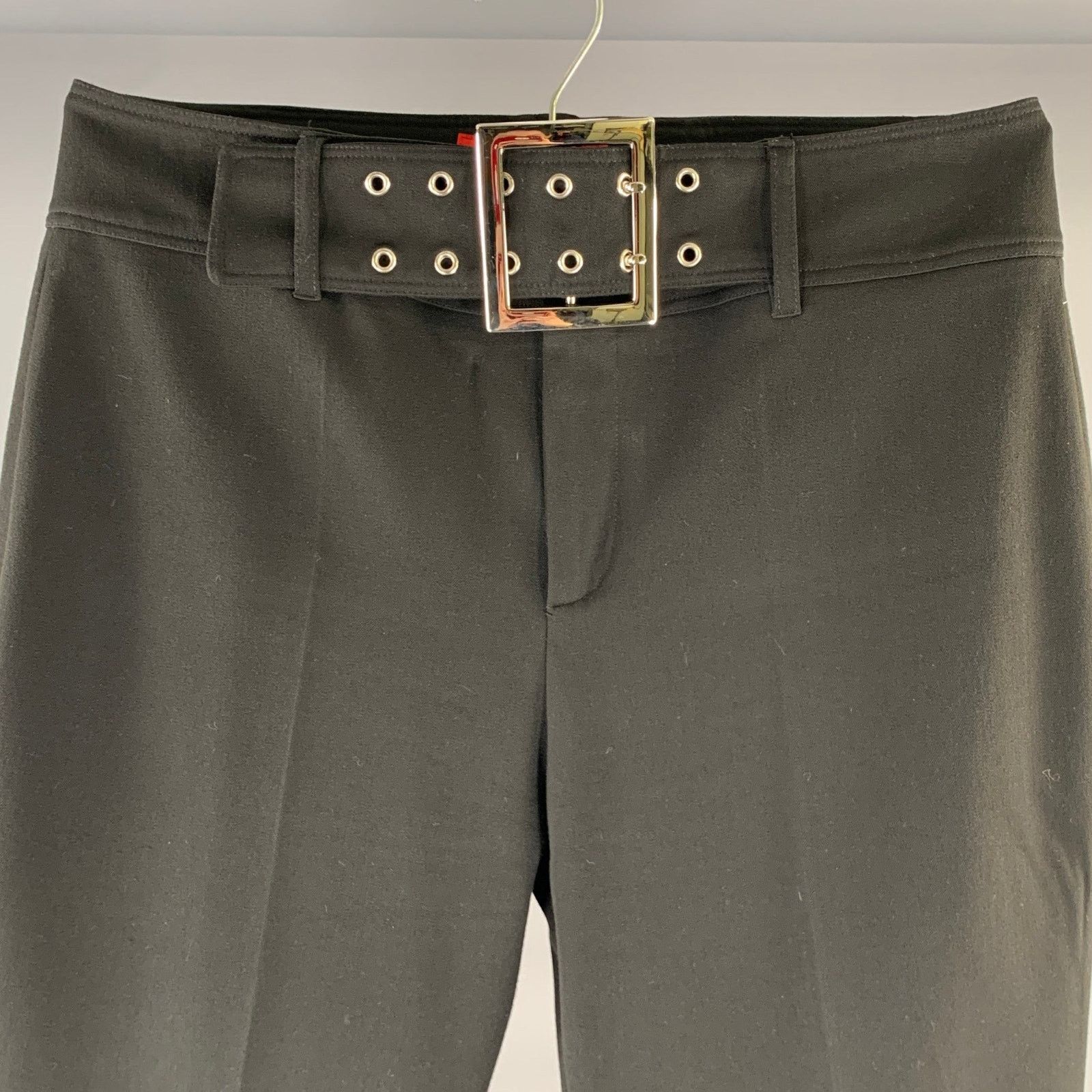 Other VERTIGO Size M Black Gold Stretch Twill Dress Pants Size US 31 - 2 Thumbnail