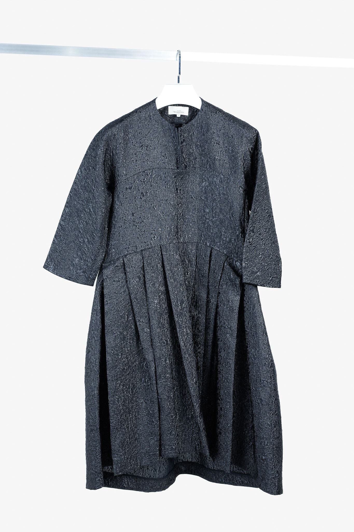 Studio Nicholson Studio Nicholson Effie Midnight-Blue Jacquard Dress Size S / US 4 / IT 40 - 1 Thumbnail