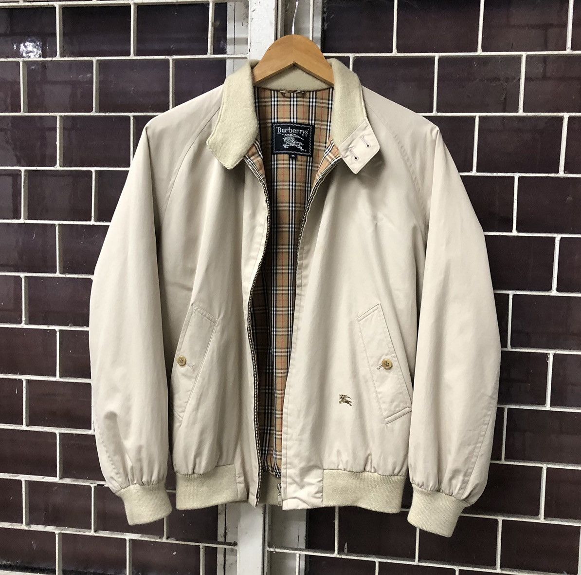 Burberry VTG Burberrys Embroidery Logo Lined Novacheck Bomber Jacket Size US M / EU 48-50 / 2 - 17 Thumbnail