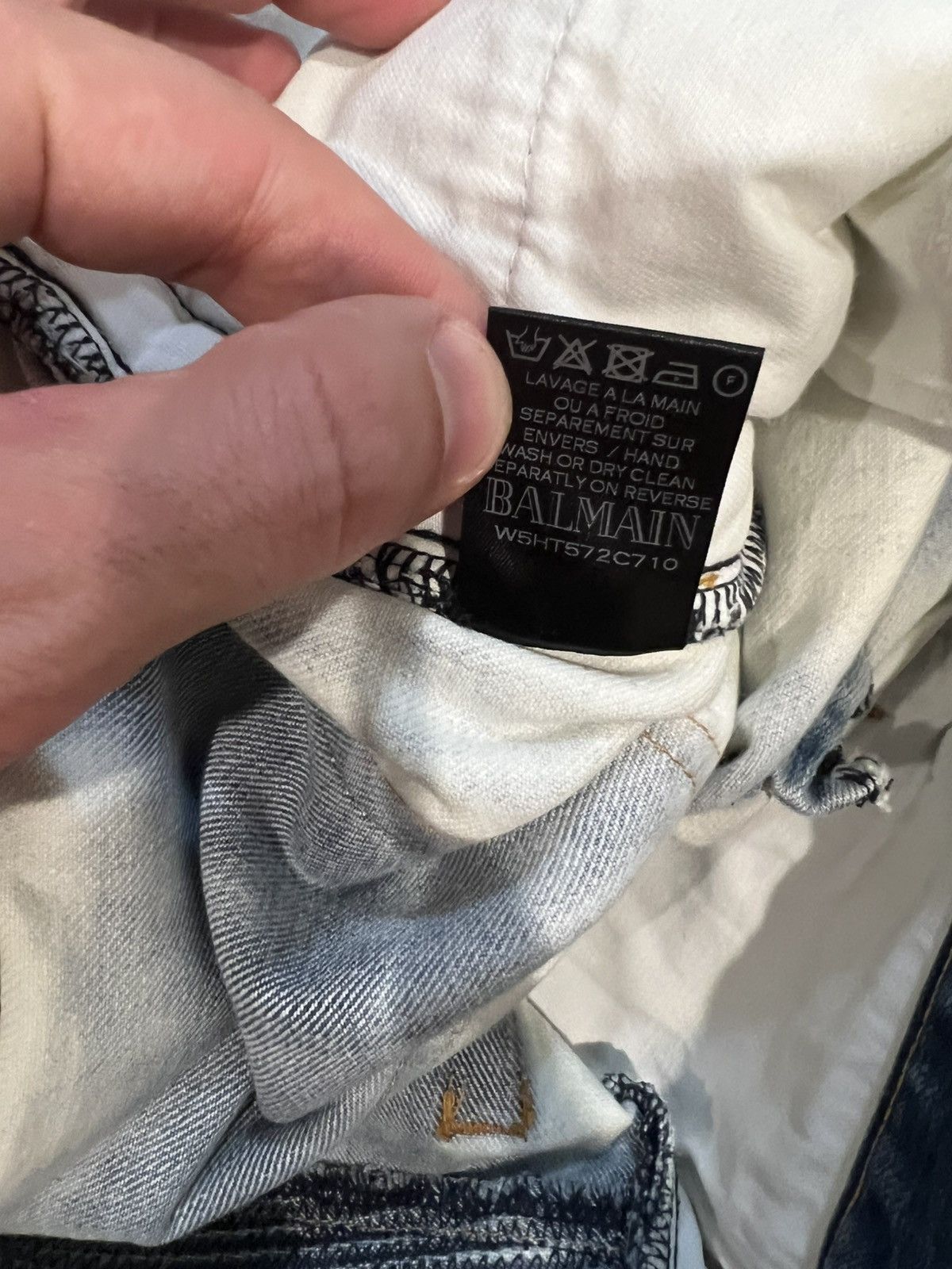 Balmain balmain bleached jeans size 34 Size US 34 / EU 50 - 4 Thumbnail